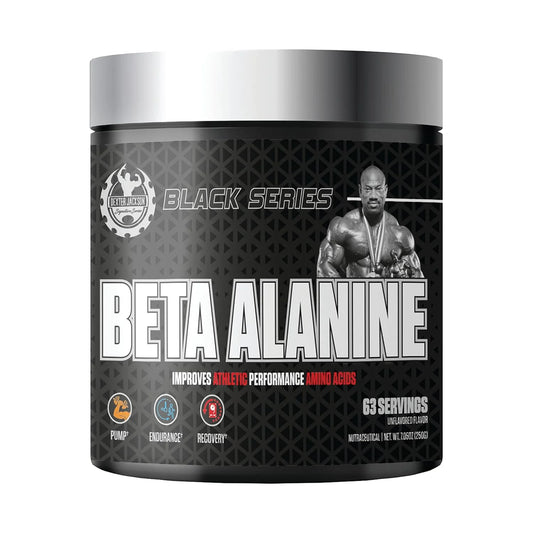 Dexter Jackson Black Series Beta-Alanine – 250g | 63 Servings | Advanced Muscle Endurance & Performance Booster, front view