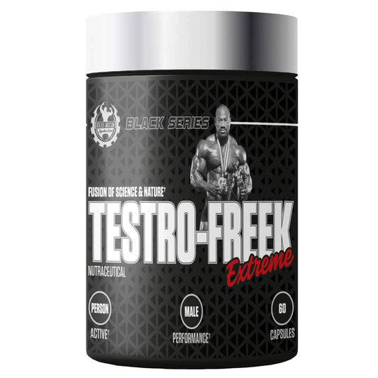 Dexter Jackson Black Series Testro-Freek | Natural Testosterone Booster for Men | Strength, Stamina & Hormonal Support