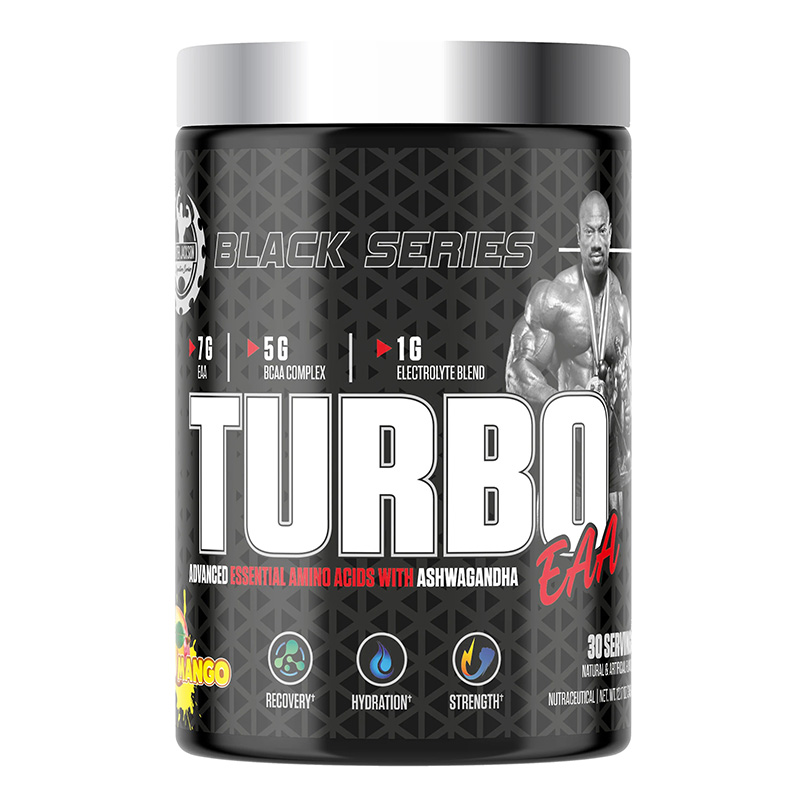 Dexter Jackson Black Series EAA with Ashwagandha – 345g, 30 Servings | Essential Amino Acids for Muscle Growth & Recovery, Mango Flavor