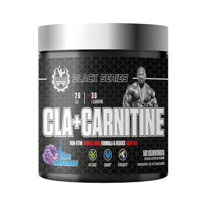 Dexter Jackson Black Series CLA + Carnitine – 50 Servings | Premium Fat-Burning & Weight Management Formula, front view