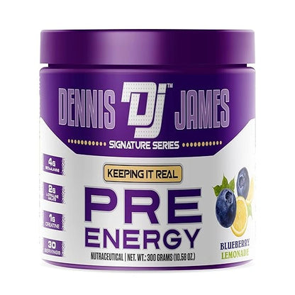 Dennis James Signature Series Pre-Workout – Explosive Energy & Performance Boost | 300g (30 Servings), front view