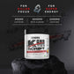 Exalt Kill Script supplement container with ingredients and benefits on a dark background