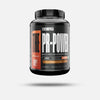 Exalt Pr-Power protein powder container on a white background
