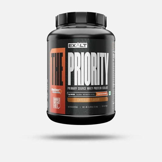 Exalt Protein Powder Container on a White Background