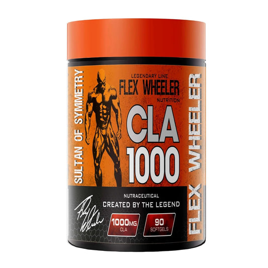 Flex Wheeler Legendary Line CLA 1000mg Softgels (90 Count) - Conjugated Linoleic Acid Supplement for Fat Metabolism & Muscle Definition by Bodybuilding Icon