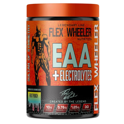 Flex Wheeler EAA Blend | 30 Servings | Lemon Lime, Watermelon & Fruit Punch
THE OLYMPIAN’S INTRA-WORKOUT SECRET FOR NEXT-LEVEL PERFORMANCE