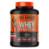 Flex Wheeler Nutrition whey protein supplement bottle on a white background