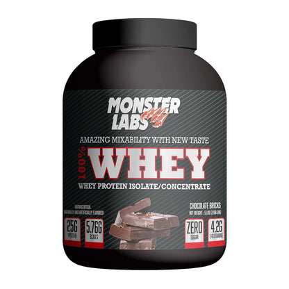 monsterlabs-100%whey-isolate-concentrate-zerosugar-frontview
