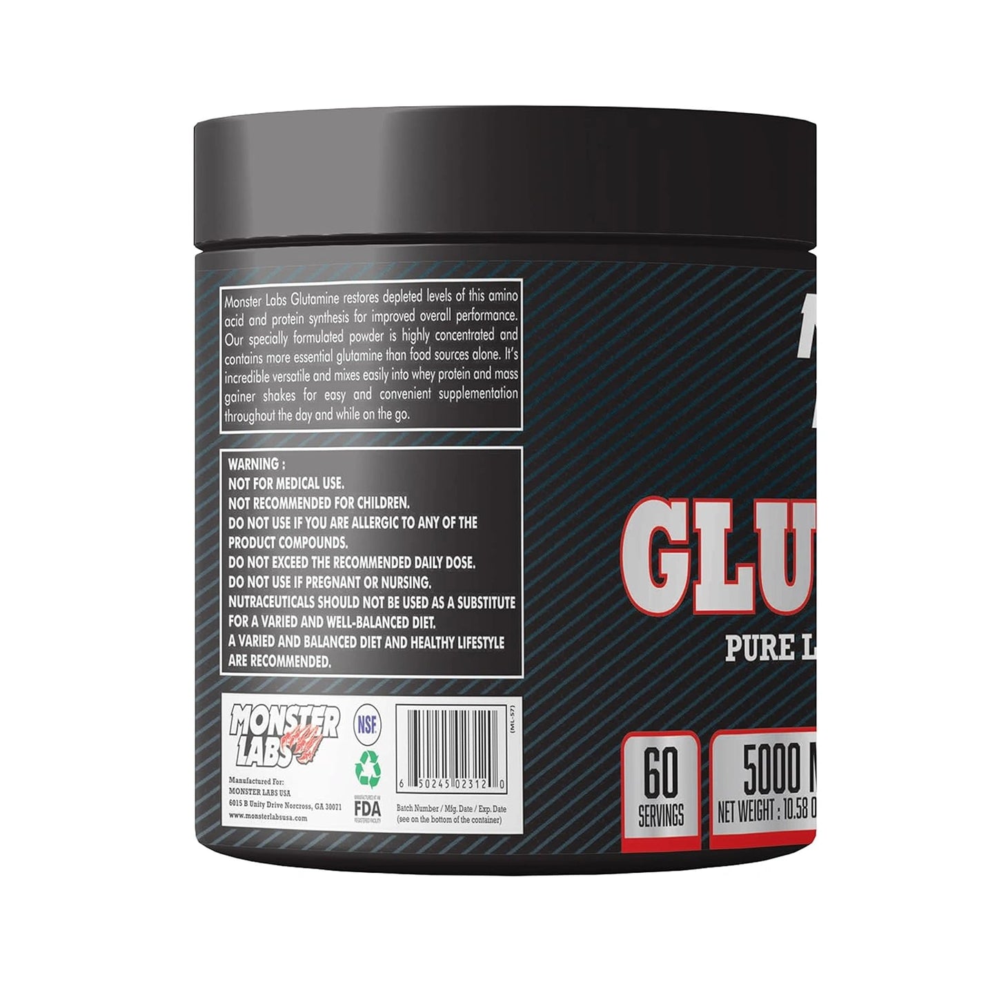 monsterlabs-pure-lglutamine-powder-500mg-60-servings-fda-nsf-approved