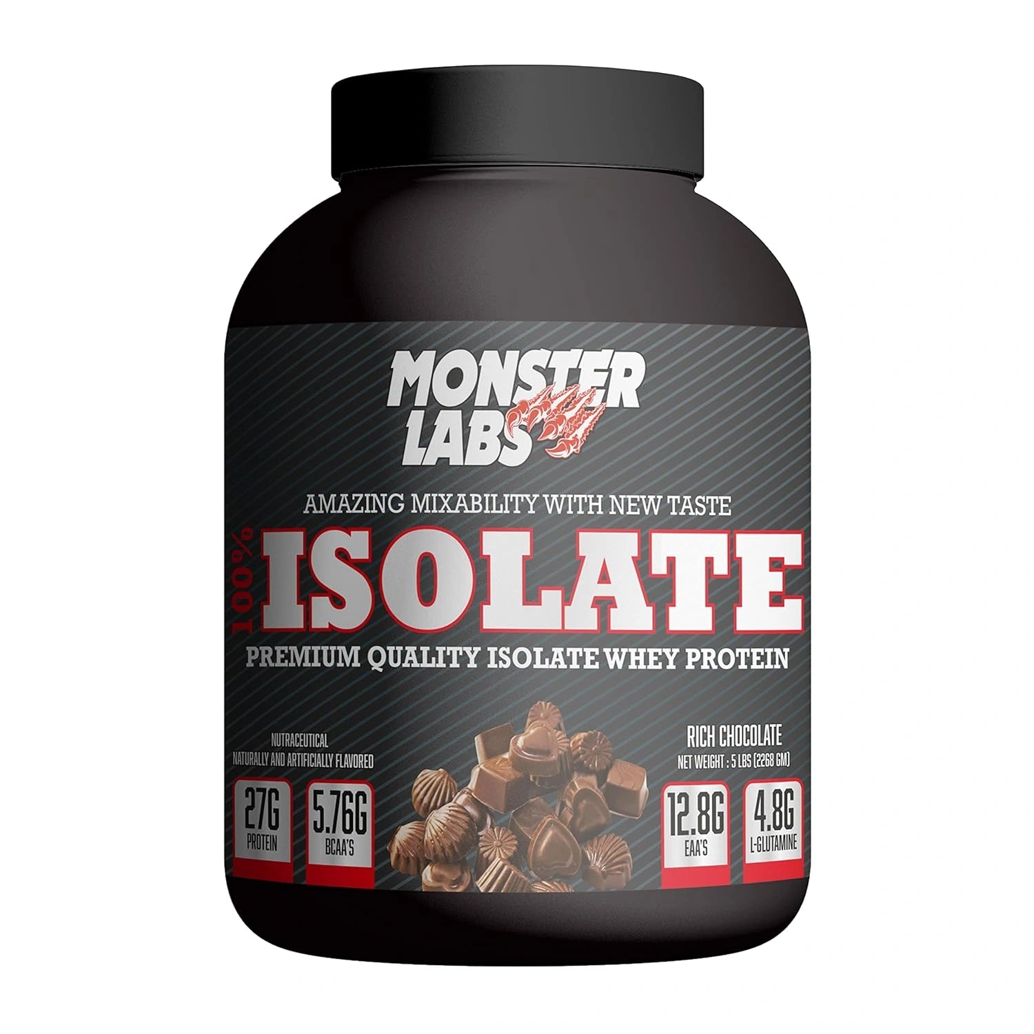 monsterlabs-wheyisolate-27gram-protein-frontview-triumphnutrition