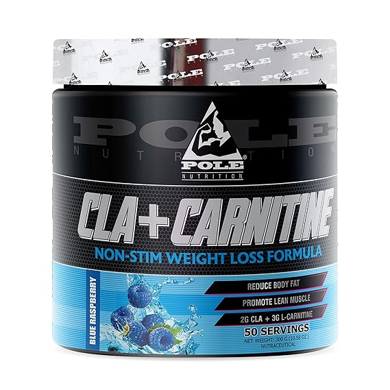 Pole Nutrition-CLA+ Carnitine-Fat Loss & Muscle Gain-300g -50 Servings ...