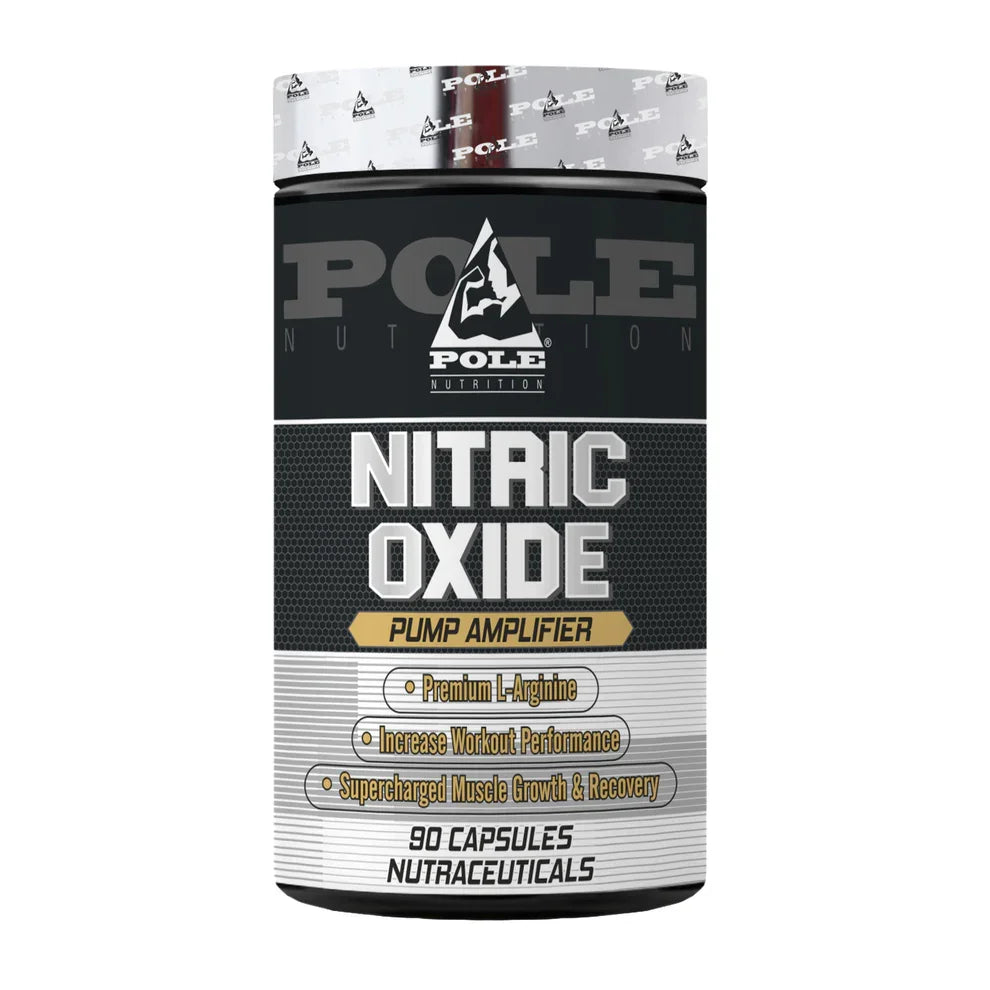 Pole Nutrition Nitric Oxide | 90 Capsules | Muscle Growth, Recovery & Performance Support | Premium N.O. Formula | Vegetarian