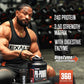 ronny winklar in a gym setting with EXALT PR-POWER supplement container.