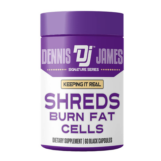 Dennis James Signature Series Shreds – Fat Burner Supplement – 60 Black Capsules | Burn Fat Cells | Premium Thermogenic Formula for Weight Loss, Energy & Metabolism Support
