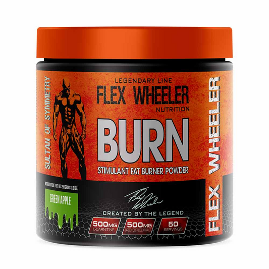 Flex Wheeler Nutrition Burn Fat Burner | Thermogenic Weight Management Formula | 250g | 50 Servings