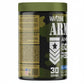 Green supplement container labeled 'Warzone Armour' bcaa on a white background
