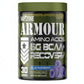 Container of Warzone Armour Amino Acids supplement with green lid and black body.