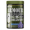 Container of Warzone Armour Amino Acids supplement with green lid and black body.