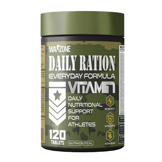 War Zone Daily Ration Everyday Formula Vitamin supplement container on a white background