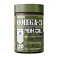 warzone double strength omega 3 fishoil front view 120 softgels