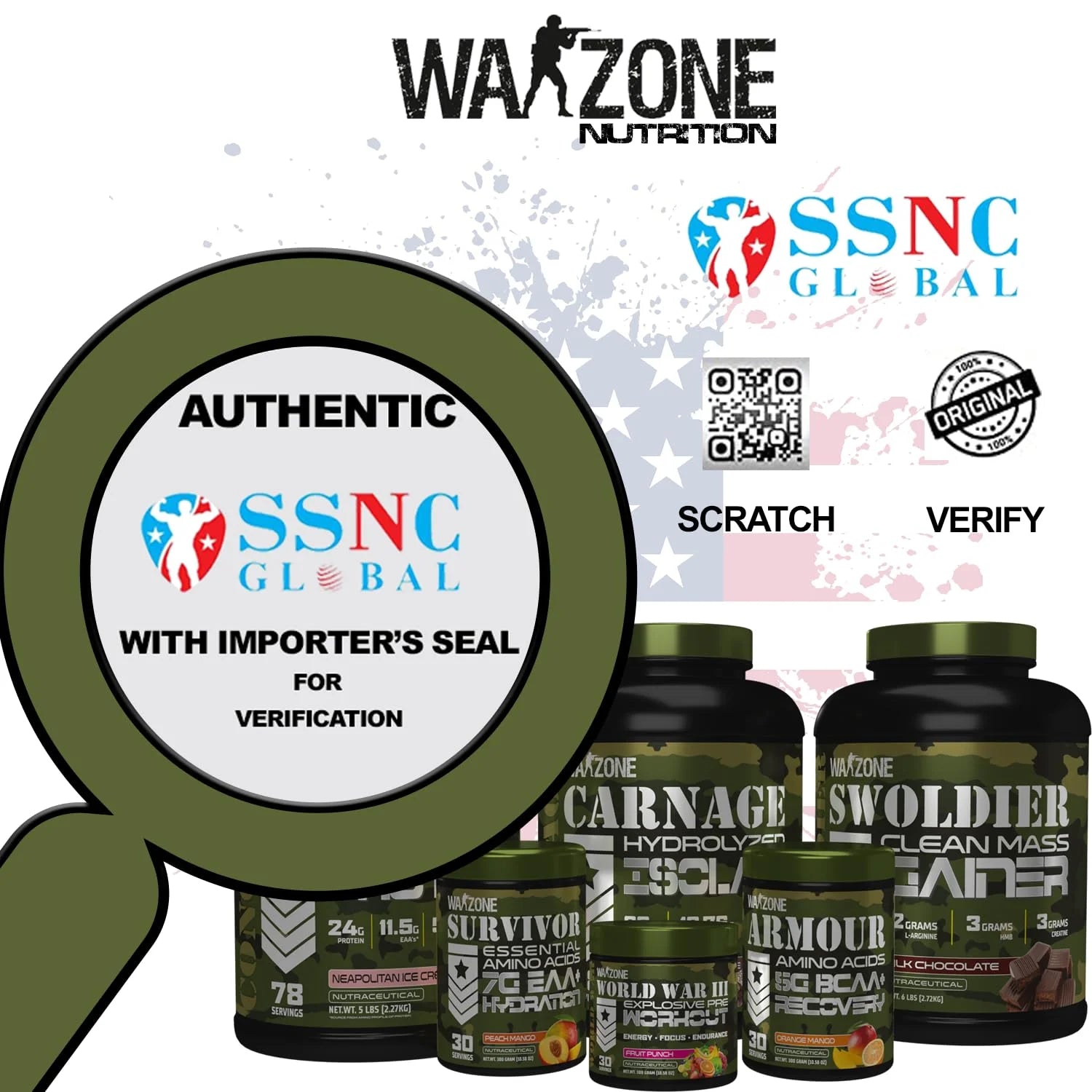 warzone nutrition ssnc importer label for authentication