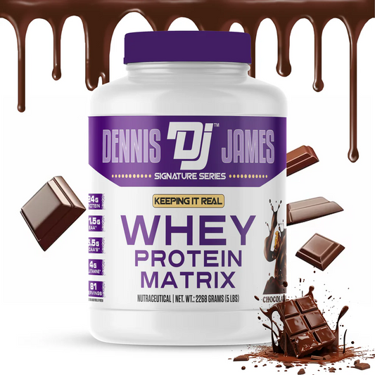 Dennis James Signature Series Whey Protein Matrix | 5 lbs -2.26 kg| 81 Servings | Premium Muscle Fuel for Growth & Recovery