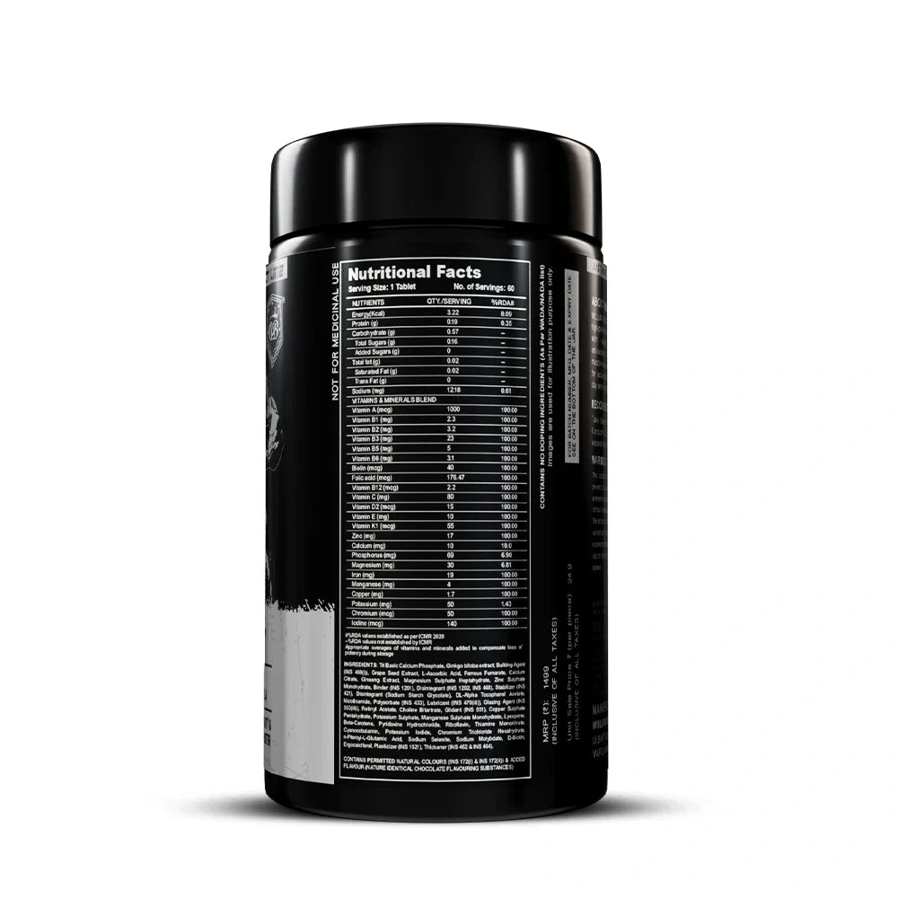william bonac multivitamin nutritional facts