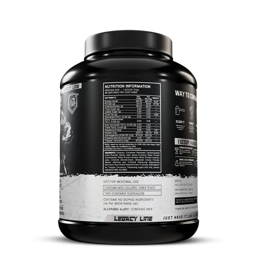 backside of william bonac protosize mass gainer tub
